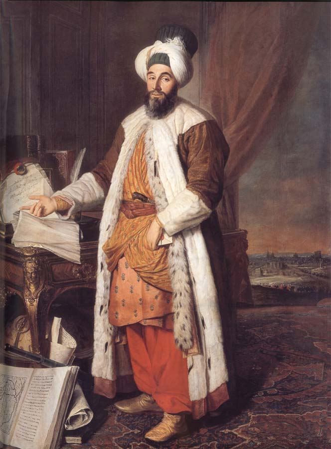 Portrait of the Pasha Mehmed Said,Bey of Rovurelia,Ambassador of Sultan Mahmud i at Versailles